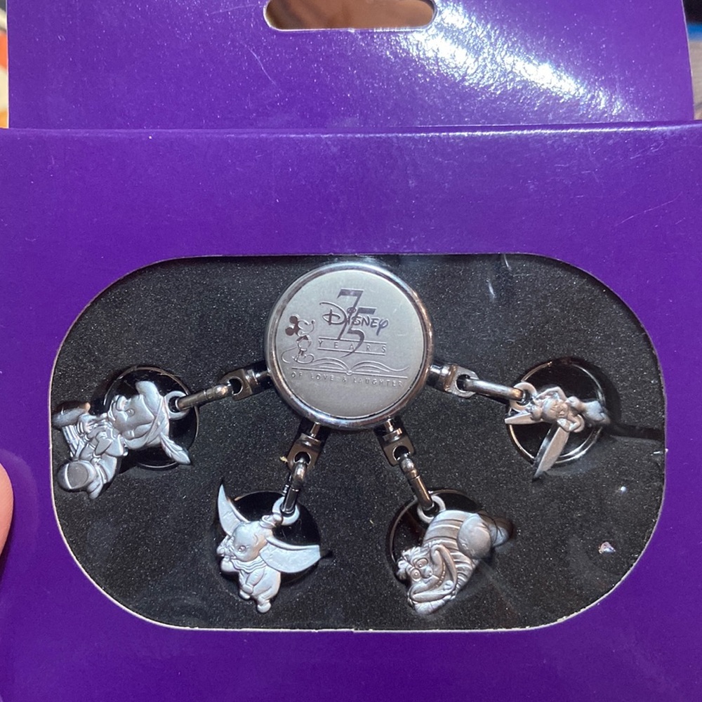 Disney 75th Anniversary Metal Keychain from Disney Store